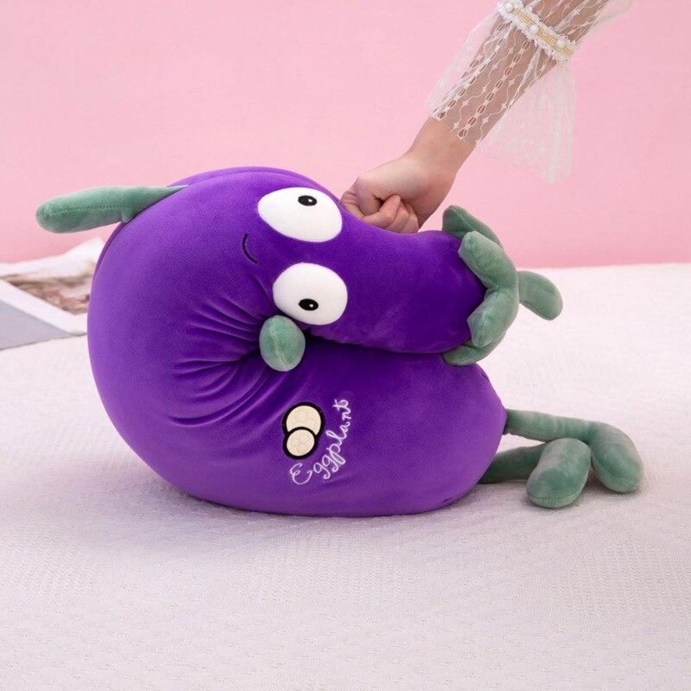 Cute Eggplant Pillow Plush Cushion Stuffed Toys (3 Sizes)