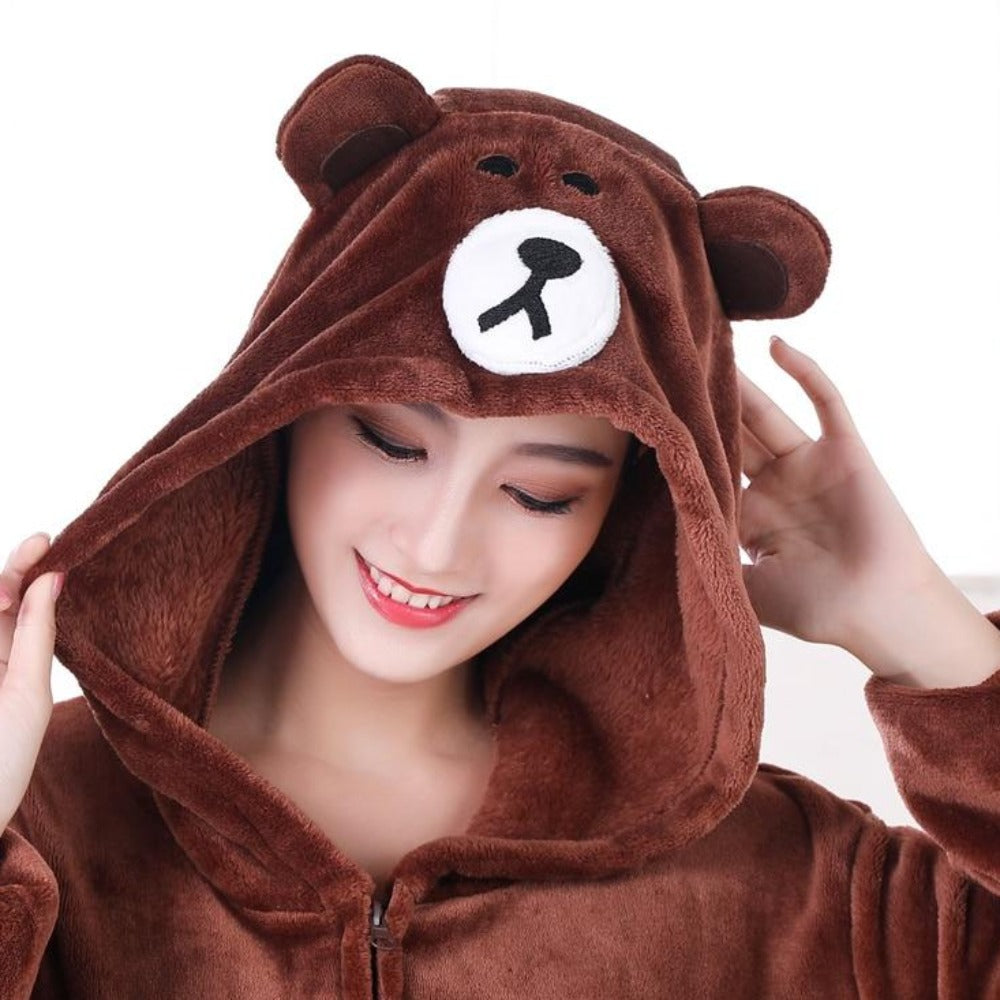 Bear Pajamas Onesie Jumpsuit (2 Styles) S-XXL Men or Women