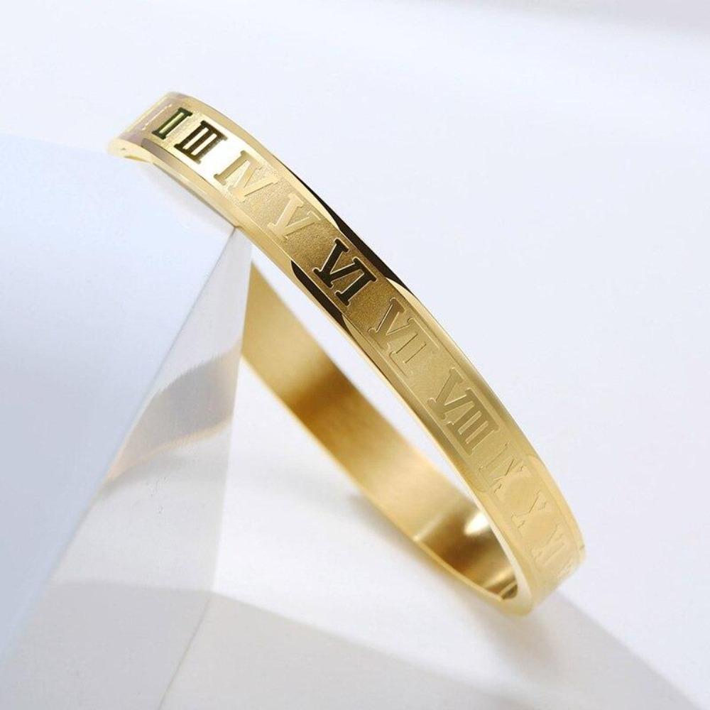 Bangle Roman Numerals Bracelet (4 Colors) 2 Sizes