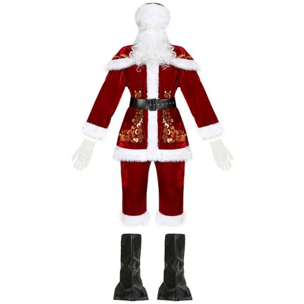 Santa Claus Christmas Costume Suit (Size L-4XL)