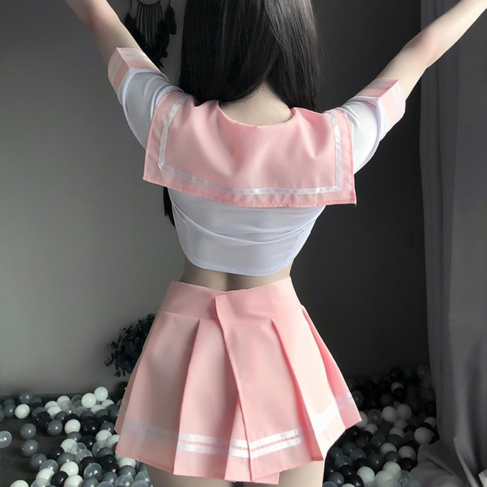 Sailor School Uniform Cosplay Set Lingerie (One Size Fits Most)