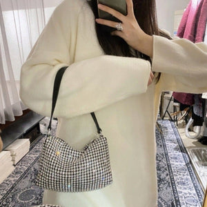 Crystal Diamond Rhinestone Hand Purse (2 Colors)