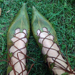 Magical Leaf Shoes Renaissance Elf Fairy Boots Lace Up (2 Colors)