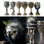 Viking Skull Mug Goblet Dragon Claw Wolf Drinkware (24 Styles)