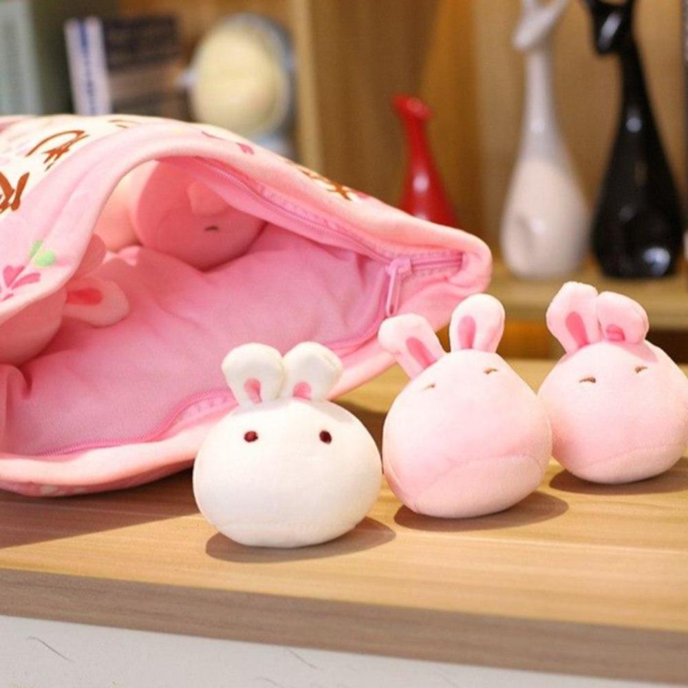 Kawaii Bunnies Marshmallow Pillow Plush Bag Stuffed Animal (3 Styles/Large 48cm(8pcs))