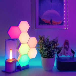 RGB LED Hexagon Wall Lights with APP Remote Control (3PCS-10PCS)