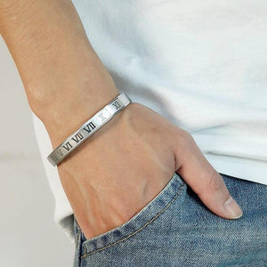 Bangle Roman Numerals Bracelet (4 Colors) 2 Sizes