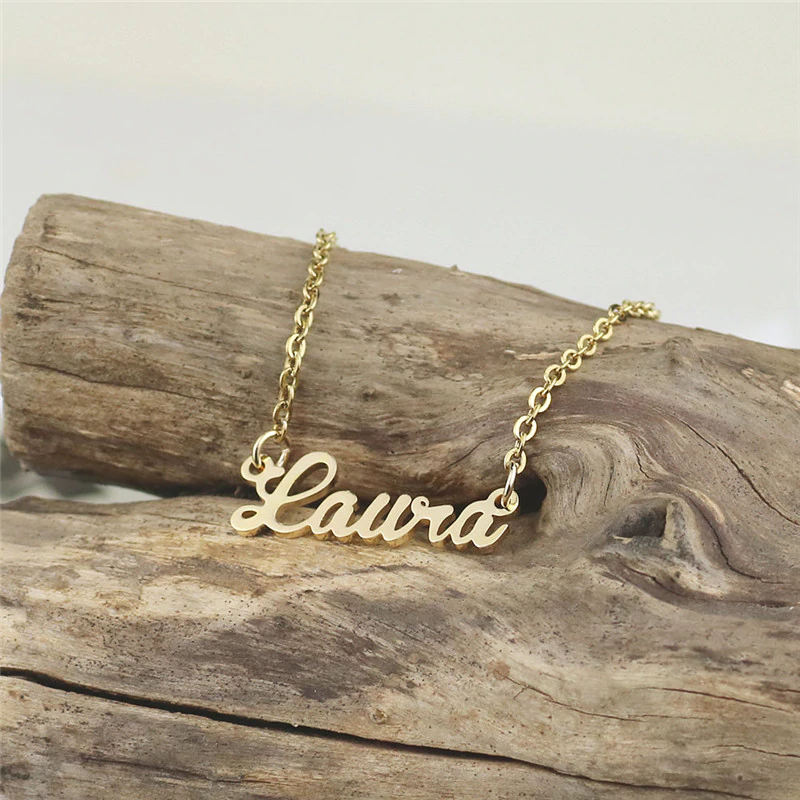 Custom Laser Cut Name Necklace (Variant 1)