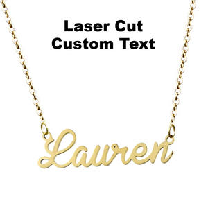 Custom Laser Cut Name Necklace (Variant 1)