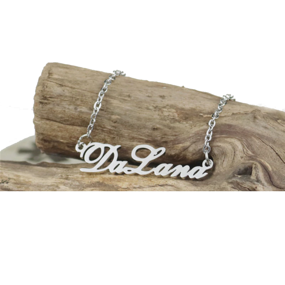 Custom Laser Cut Name Necklace (Variant 1)