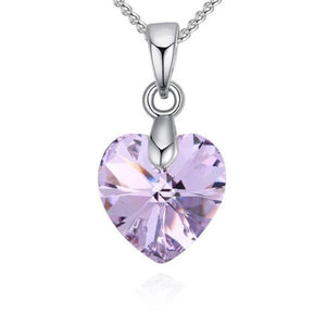 Mini Swarovski® Crystal Heart Pendant Necklace (16 Styles)