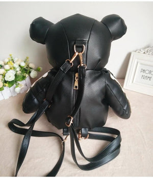 Skeleton Teddy Bear Goth Plush Backpack Purse 3D Stuffed Animal (3 Colors) 65cm