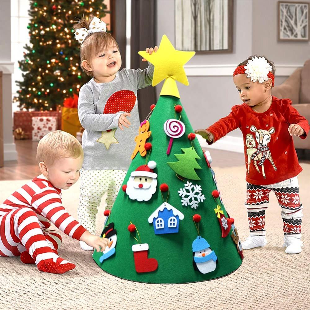 DIY 3D Felt Christmas Tree (7 Designs) Free Promotion