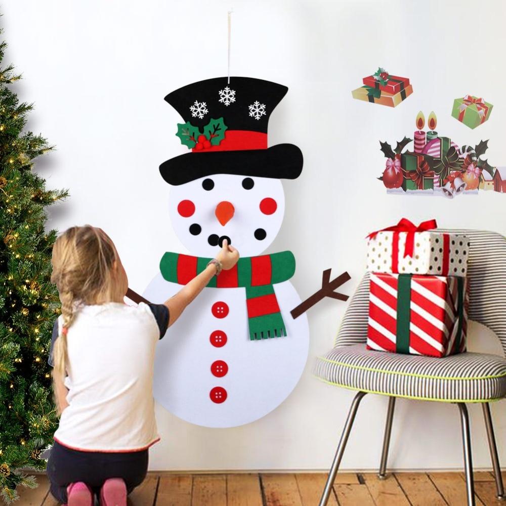 DIY 3D Felt Snowman Christmas Tree