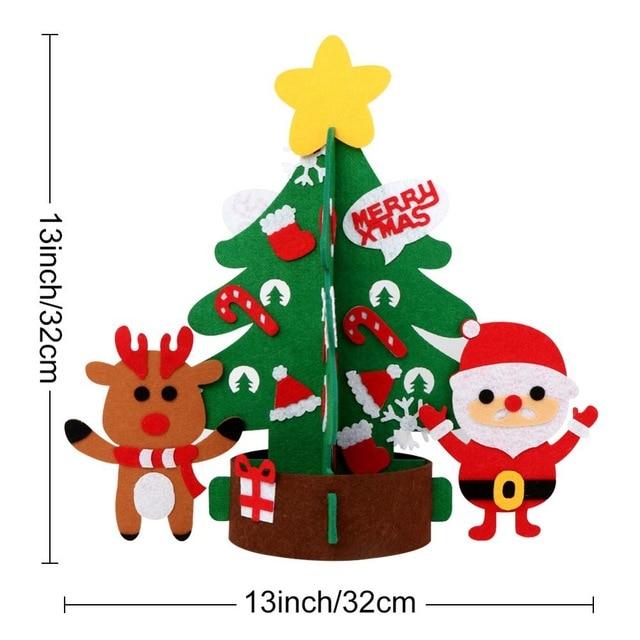 DIY 3D Felt Christmas Tree (7 Designs) Free Promotion