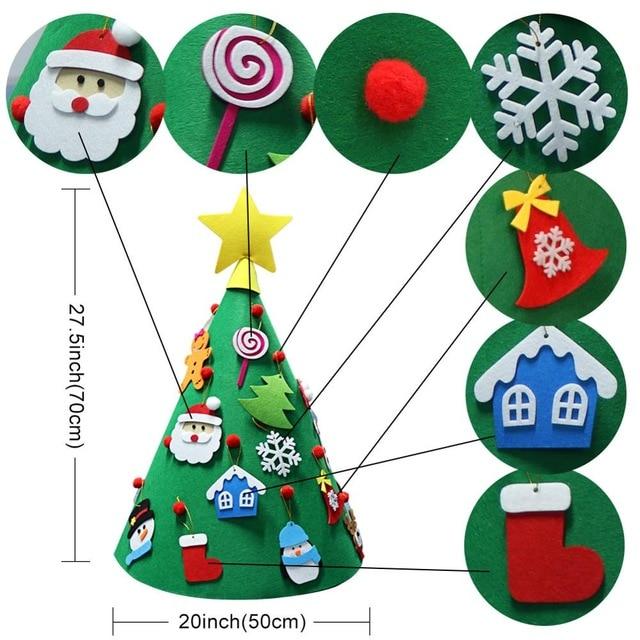 DIY 3D Felt Christmas Tree (7 Designs) Free Promotion