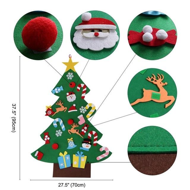 DIY 3D Felt Christmas Tree (7 Designs) Free Promotion