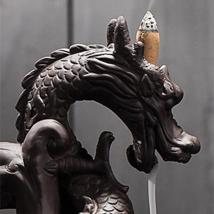 Mystic Dragon Down Flow Draft Incense Burner