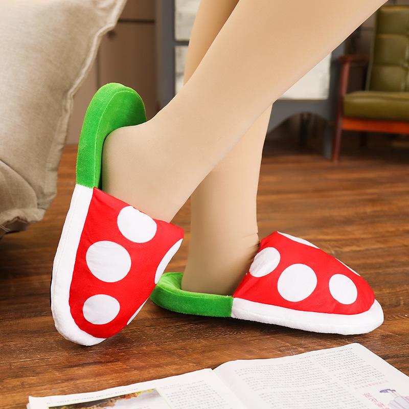 Piranha Plant Slippers With Storage Pipe