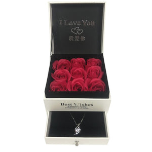 9 Immortal Enchanted Roses Jewelry Box (4 Colors)