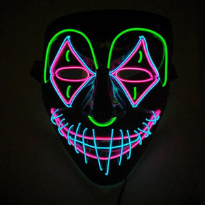 Clown LED Halloween Mask