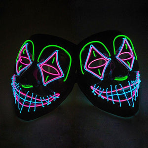 Clown LED Halloween Mask