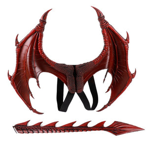 Costume 3D Dragon Wings or Mask Set (4 Colors)