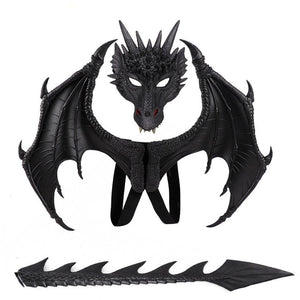 Costume 3D Dragon Wings or Mask Set (4 Colors)