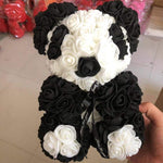 L Panda Enchanted Forever Rose Teddy Bear (2 Designs)