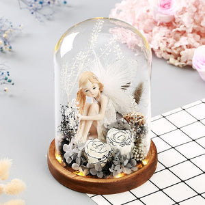 Fairy Enchanted Artificial Rose Glass Display (7 Styles)