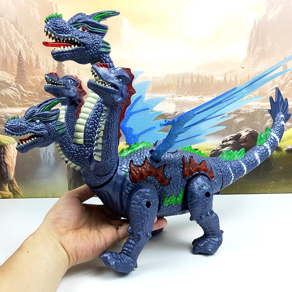 Electronic LED Walking Hydra Dinosaur Dragon Lays Eggs (Red or Blue)