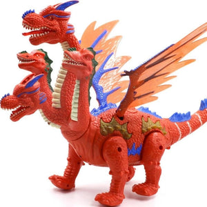 Electronic LED Walking Hydra Dinosaur Dragon Lays Eggs (Red or Blue)