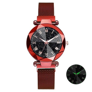 Luxury Starry Sky Women's Watch Stainless Steel Magnetic Band  (18 Colors)