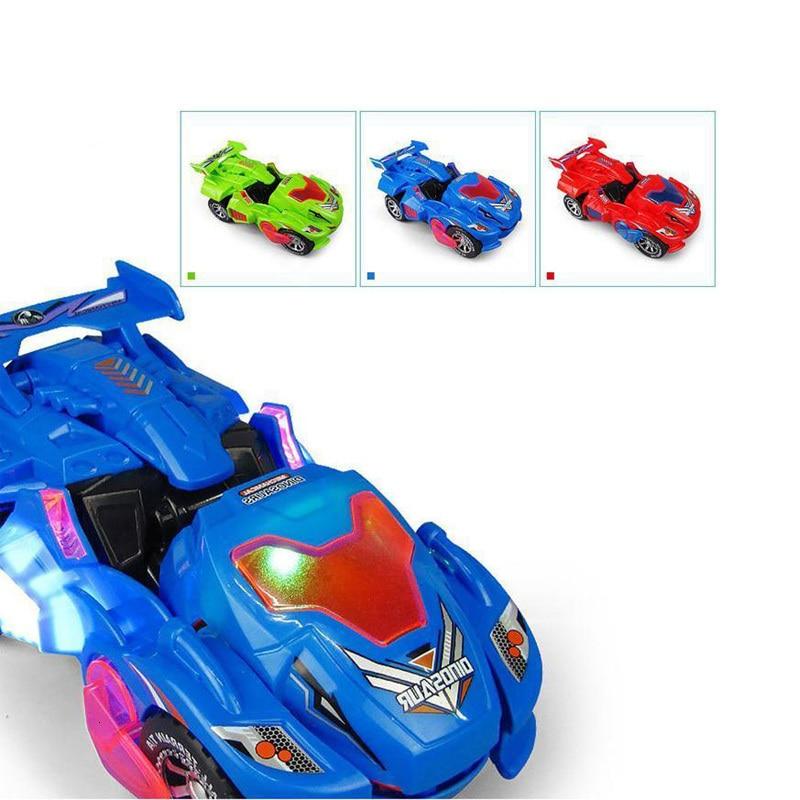 LED Dinosaur Transformation Car Toy (Random Color)