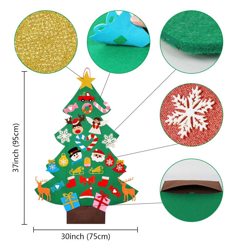 DIY 3D Felt Christmas Tree (7 Designs) Free Promotion