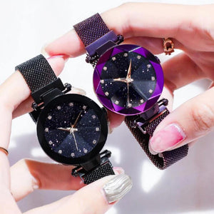 Luxury Starry Sky Women's Watch Stainless Steel Magnetic Band  (18 Colors)