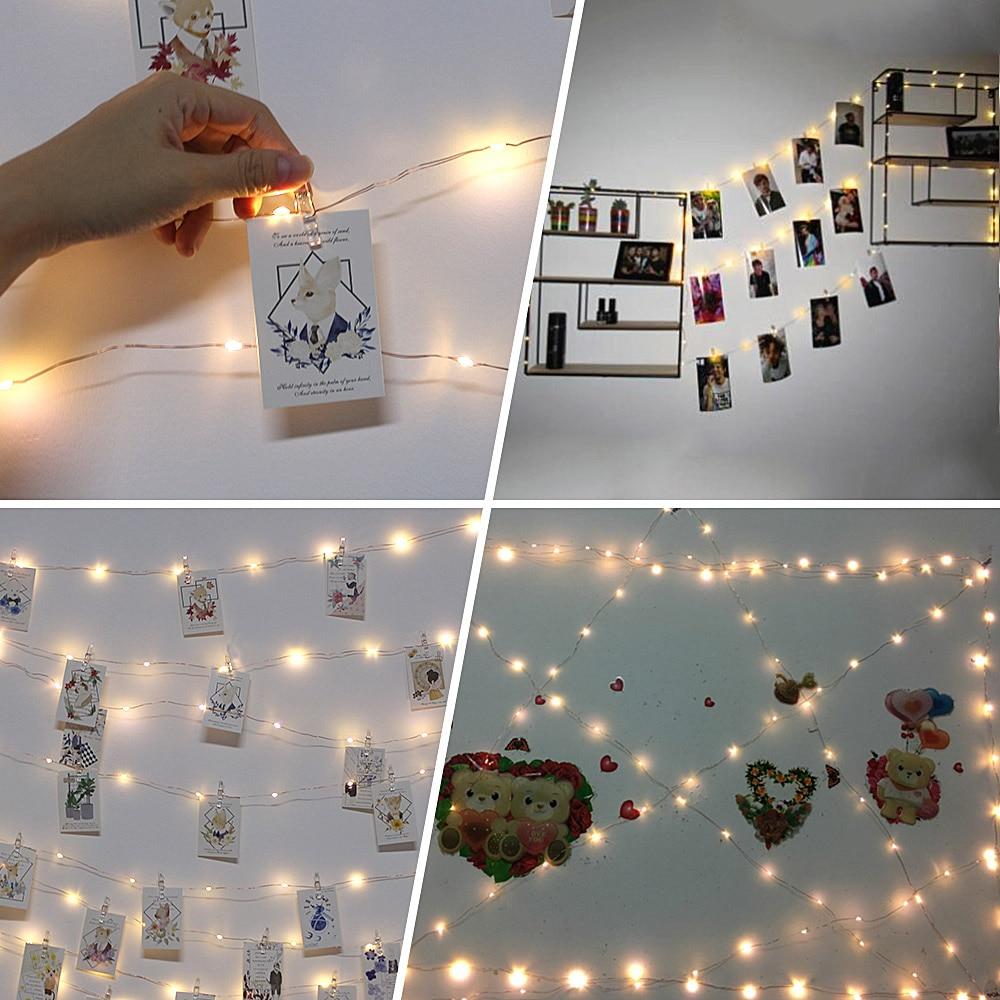 LED Indoor Photo Fairy Copper Lights Kit (3 Sizes)