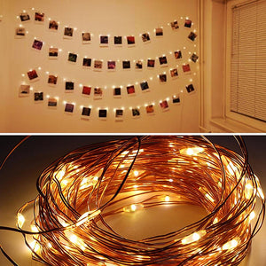 LED Indoor Photo Fairy Copper Lights Kit (3 Sizes)