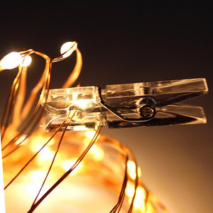 LED Indoor Photo Fairy Copper Lights Kit (3 Sizes)
