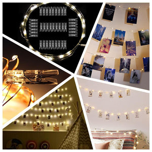 LED Indoor Photo Fairy Copper Lights Kit (3 Sizes)