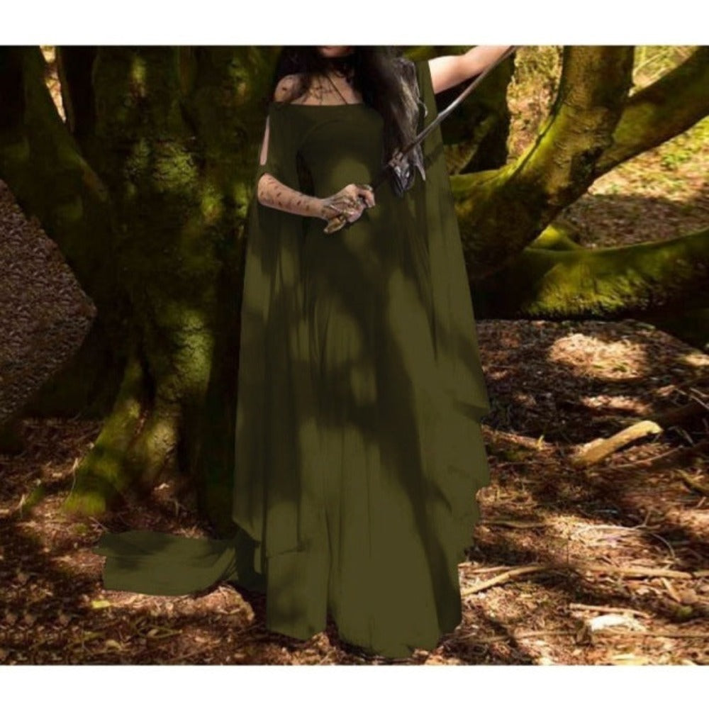 Renaissance Pixie Long Sleeve Dress (5 Colors) S - 5XL
