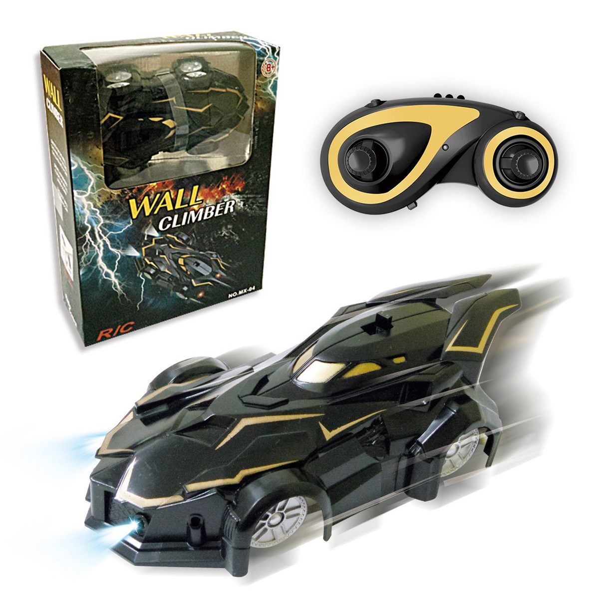Black Mobile Anti Gravity Wall Climbing RC Car Toy LIMITED EDITION