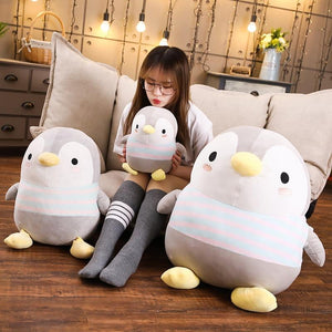 Chunk Penguin Pillow Plush 3D Stuffed Animal (3 Sizes)