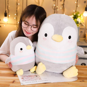 Chunk Penguin Pillow Plush 3D Stuffed Animal (3 Sizes)