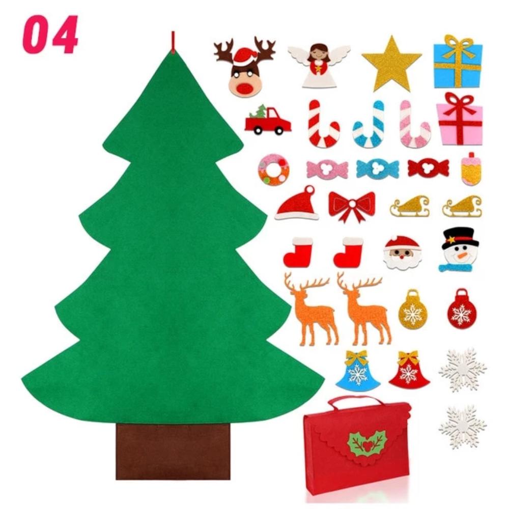 DIY 3D Felt Christmas Tree (5 Designs)