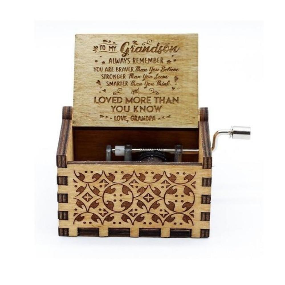 Grandpa to Grandson - You Are Love More Than You Know - Engraved Music Box