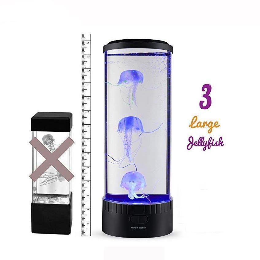 Hypnotic Artificial Jellyfish Lamp & Projector (20 Colors) XL 3 Jelly Fish