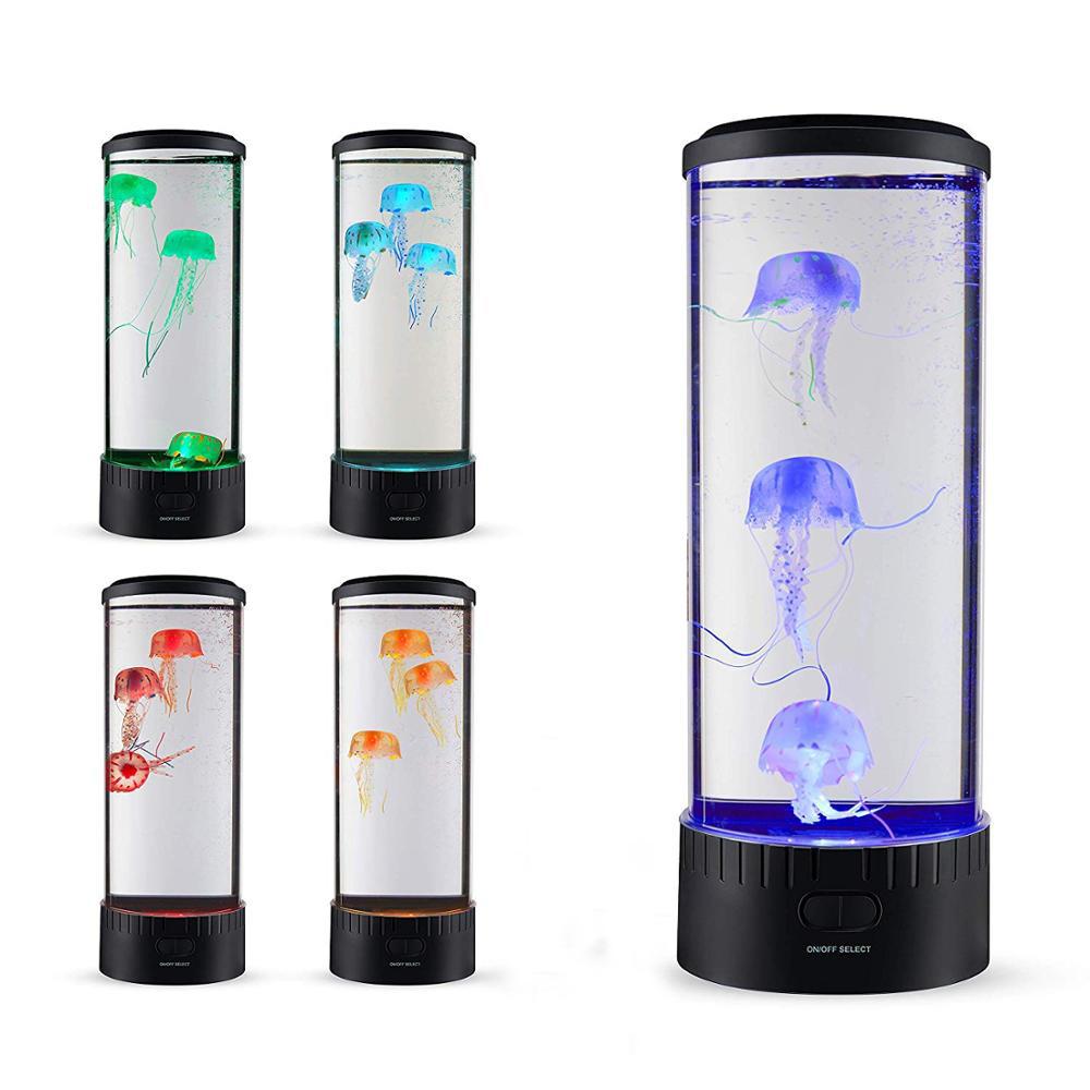Hypnotic Artificial Jellyfish Lamp & Projector (20 Colors) XL 3 Jelly Fish