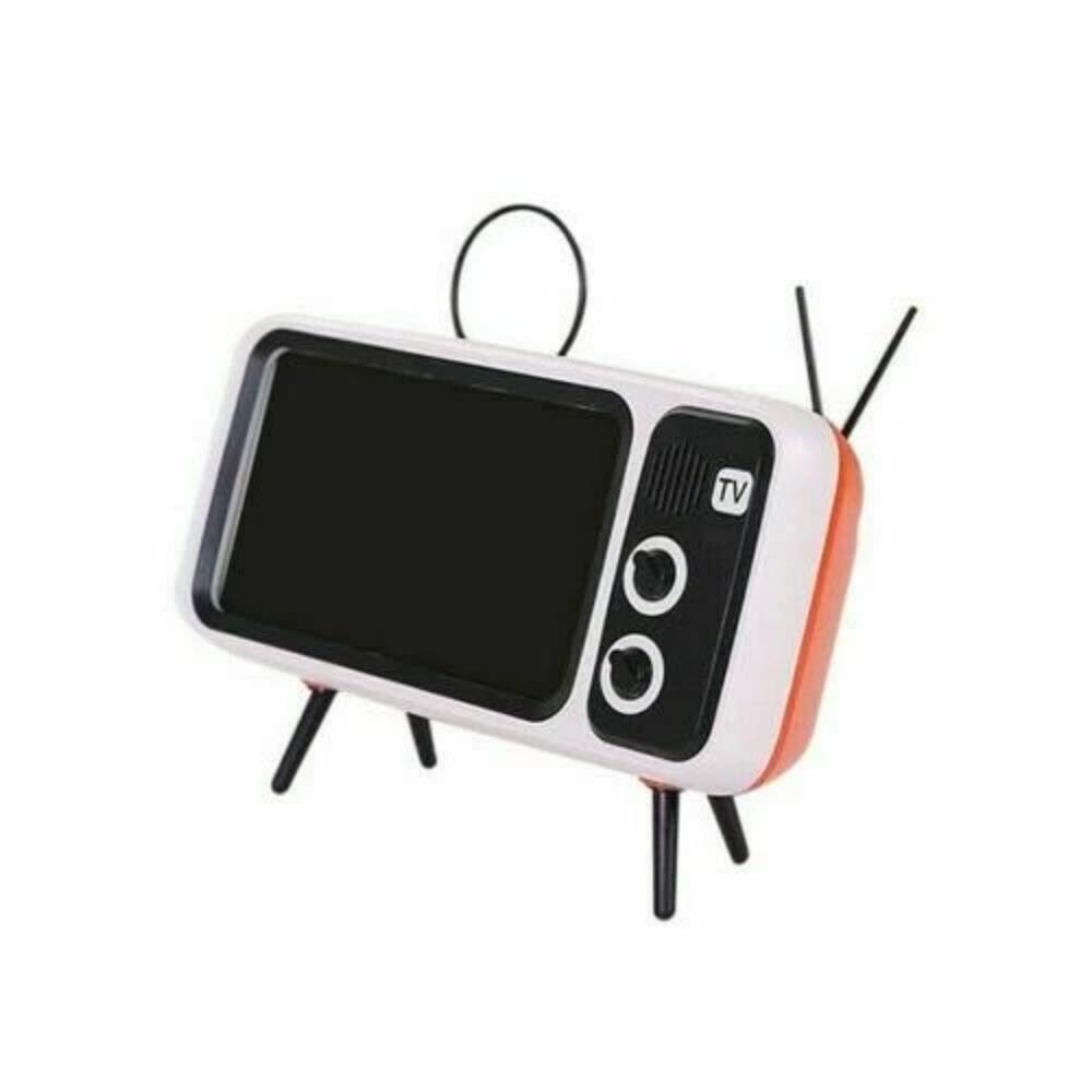 3 In 1 Retro TV Mobile Phone Holder with Bluetooth Speaker & Power Bank (3 Colors)