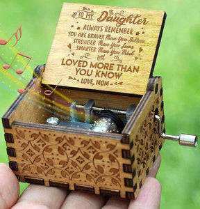 Dad To Daughter - You Are Loved More Than You Know - Engraved Music Box